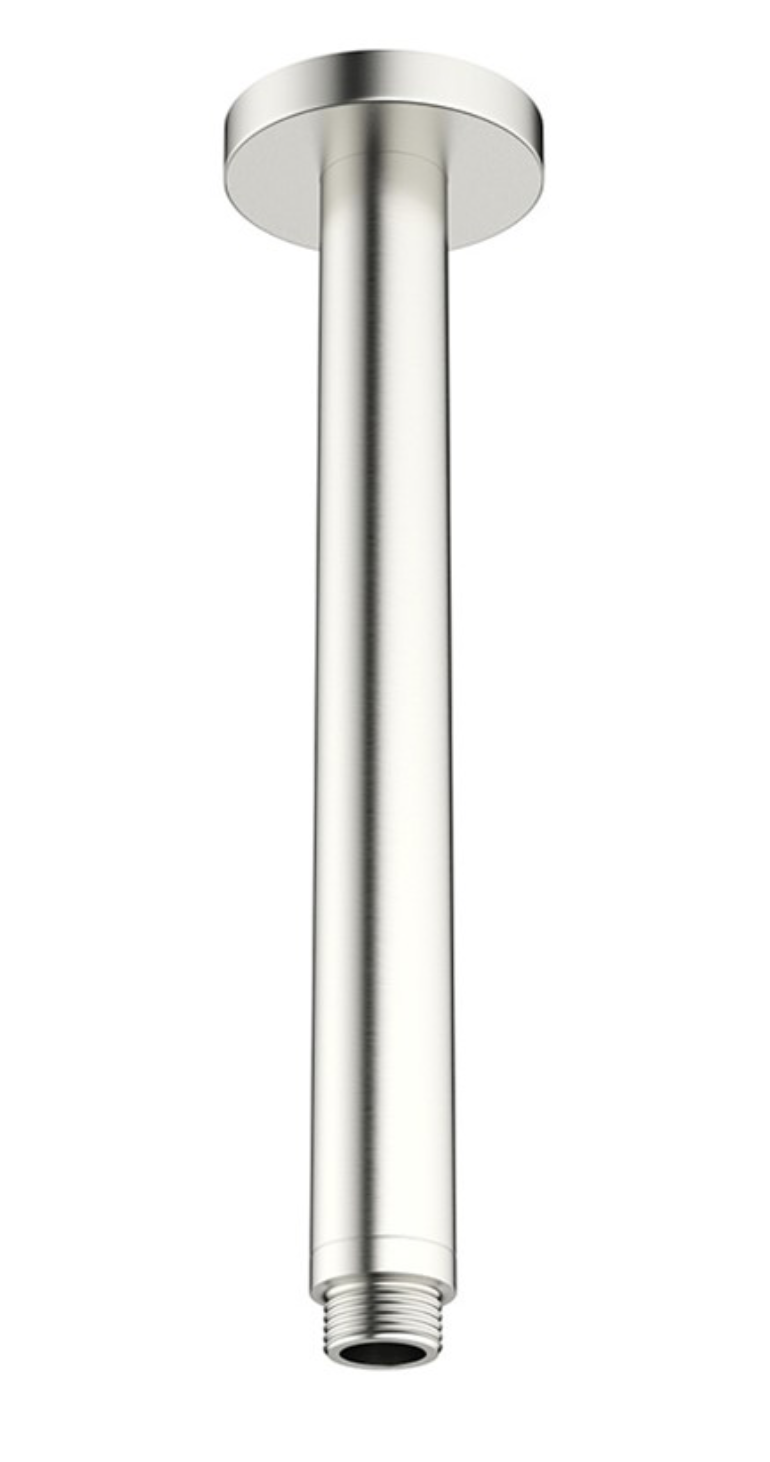 Mike Pro ceiling shower arm Brushed Stainless Steel Effect